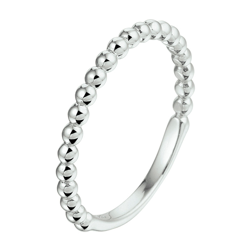 vDam Aanschuifring Bolletjes Zilver Gerhodineerd 1332273