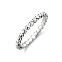 vDam Aanschuifring Bolletjes Zilver Gerhodineerd 1332456