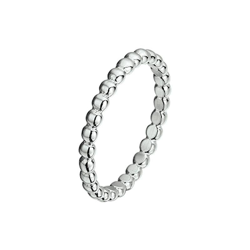 vDam Aanschuifring Bolletjes Zilver Gerhodineerd 1332463