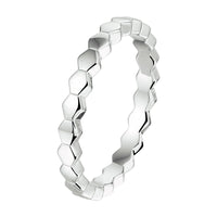 vDam Aanschuifring Zeshoek Zilver Gerhodineerd 1333107