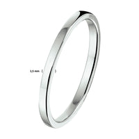 vDam Aanschuifring Zilver Gerhodineerd 1329009 Maat 14