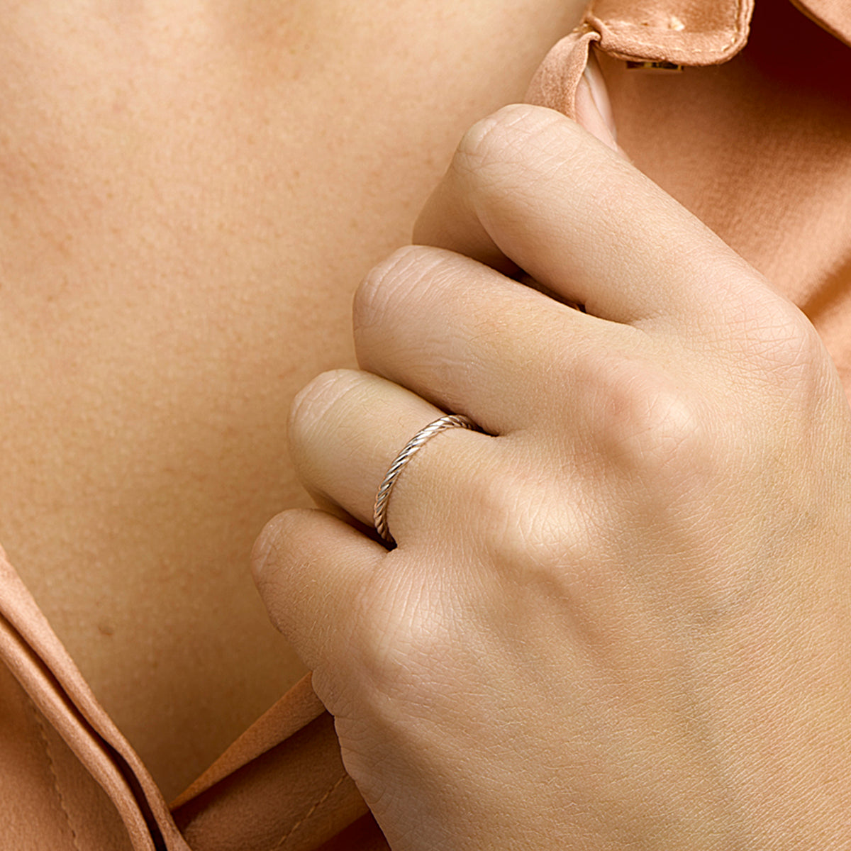 vDam Aanschuifring Zilver Gerhodineerd 1332264 Maat 16