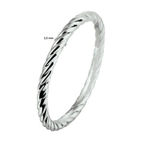 vDam Aanschuifring Zilver Gerhodineerd 1332268 Maat 18½