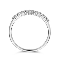 vDam Aanschuifring Zirkonia Zilver Gerhodineerd 1333867 Maat 17¾