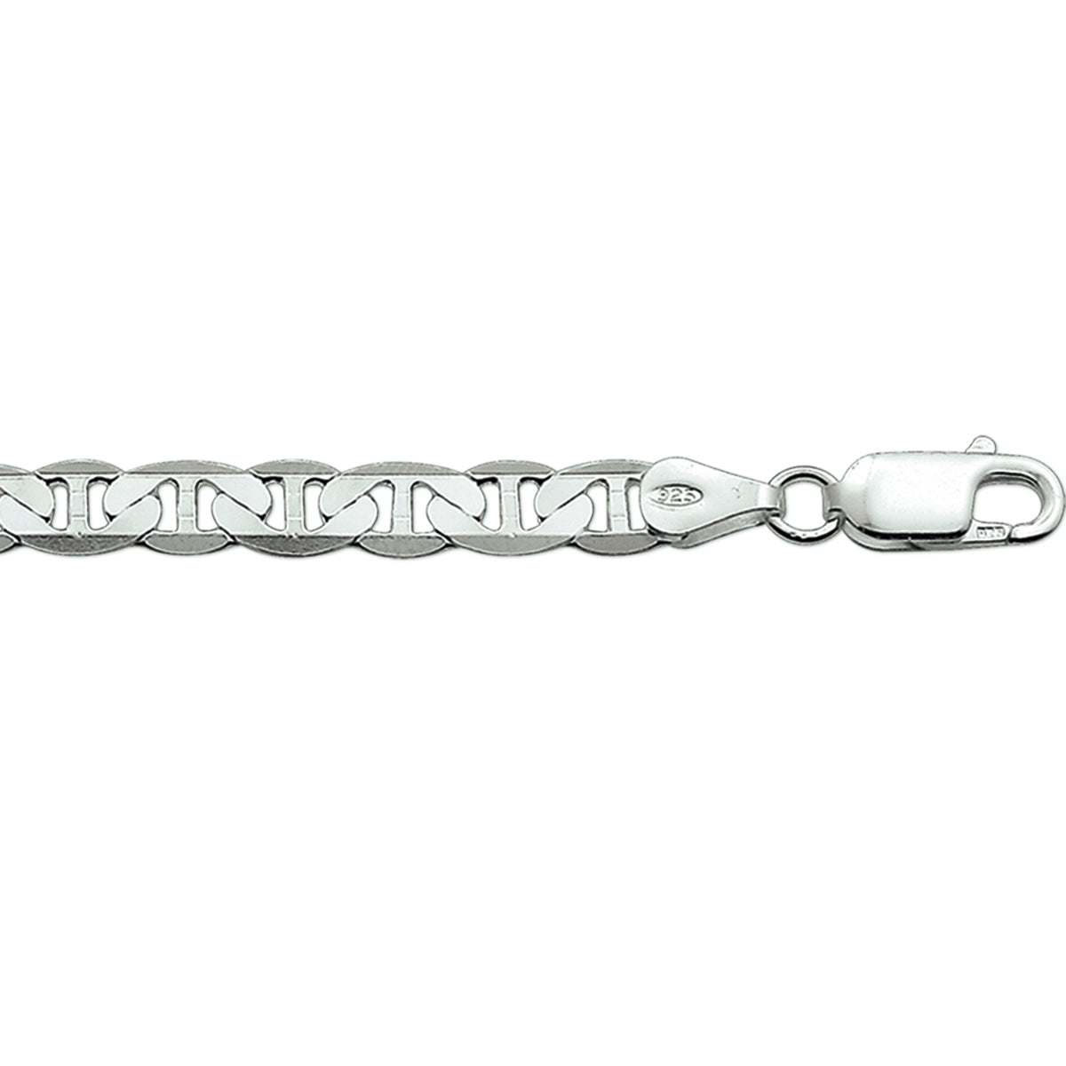 vDam Anker Plat 5,5 Mm Zilver Gerhodineerd 1337514