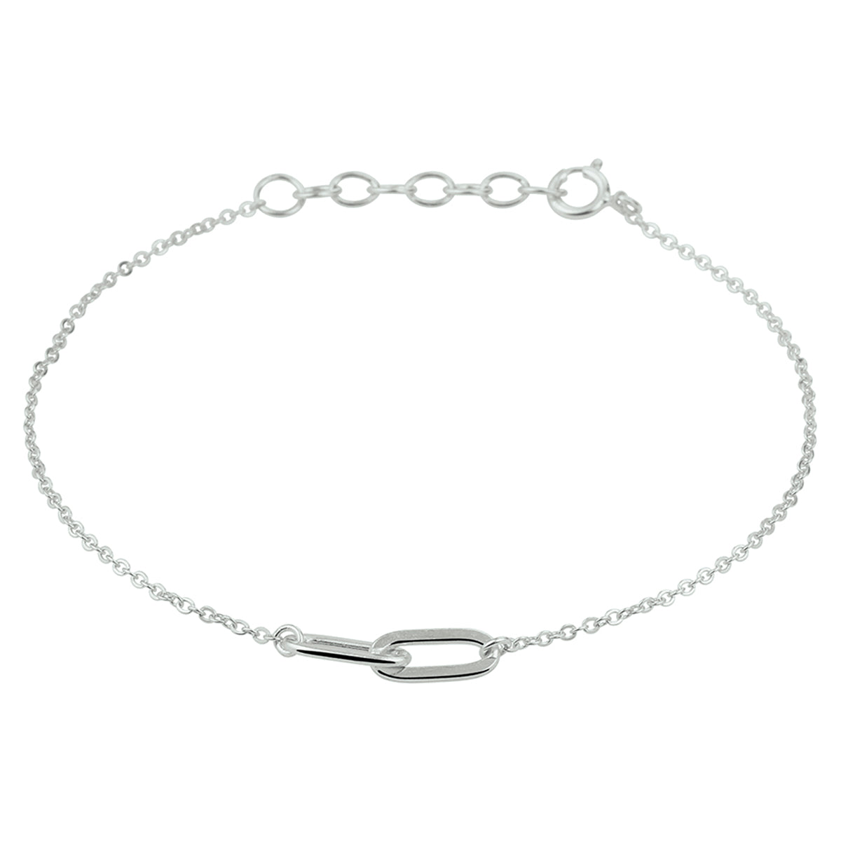 vDam Armband 1,2 Mm 16,5 + 2 Cm Zilver Gerhodineerd 1332304