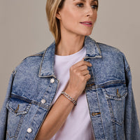 vDam Armband 10 Mm 19cm Cm Zilver Gerhodineerd 1341766  19cm