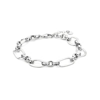 vDam Armband 11,5 Mm 20 + 3 Cm Zilver Gerhodineerd 1339133