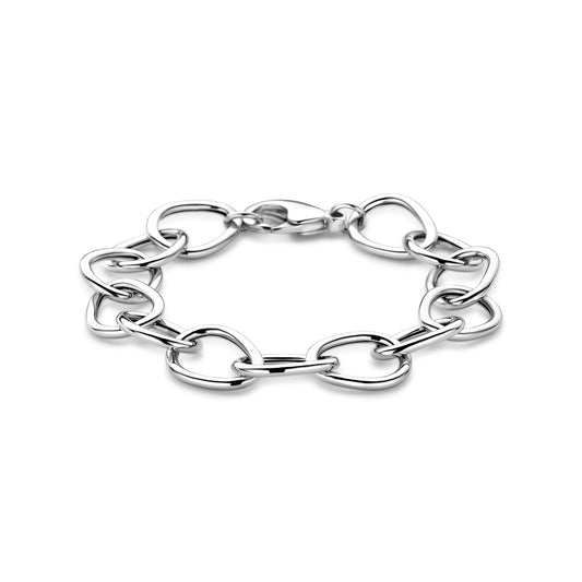 vDam Armband 12,5 Mm 19 Cm Zilver Gerhodineerd 1340011