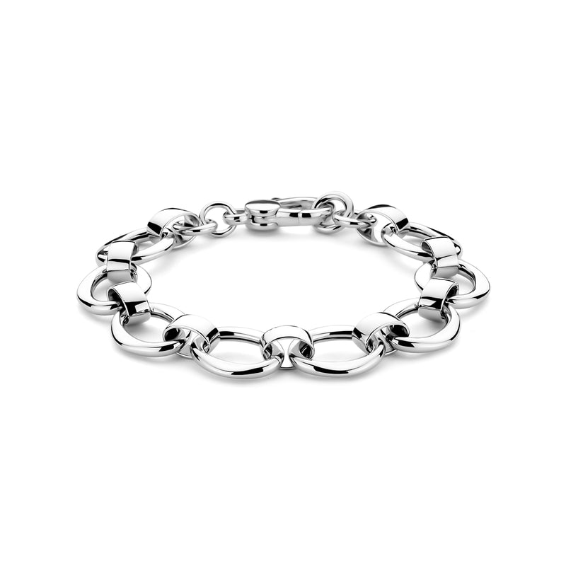 vDam Armband 13,5 Mm 19 Cm Zilver Gerhodineerd 1341820