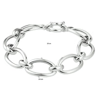 vDam Armband 14 Mm Met Groot Springslot Zilver Gerhodineerd 1333455  19cm