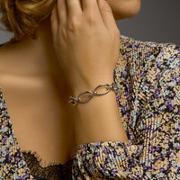 vDam Armband 14 Mm Met Groot Springslot Zilver Gerhodineerd 1333456  20cm