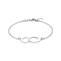 vDam Armband 17 + 2 Cm Zilver Gerhodineerd 1341660