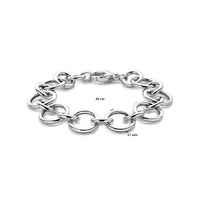 vDam Armband 17 Mm 20cm Cm Zilver Gerhodineerd 1340012  20cm