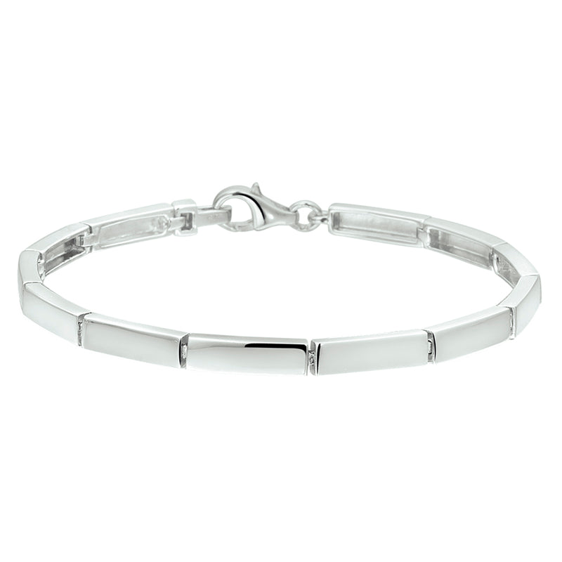 vDam Armband 4,0 Mm 18,5 Cm Zilver Gerhodineerd 1325573