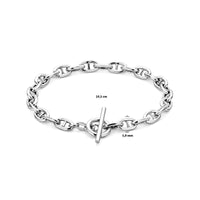 vDam Armband 5,9 Mm 19cm Cm Kapittelslot Zilver Gerhodineerd 1339430  19cm