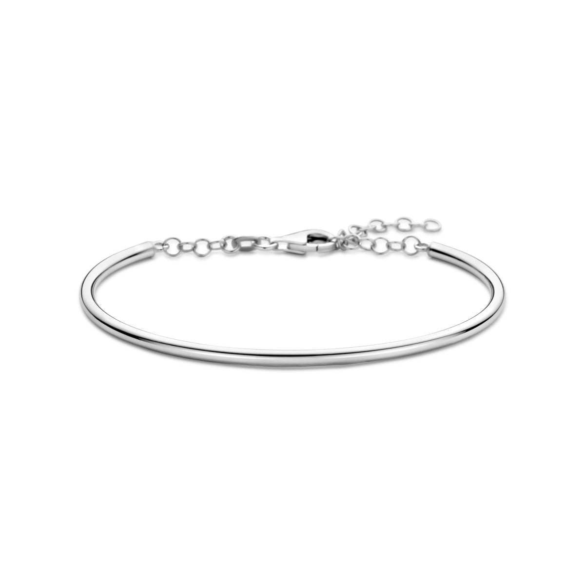 vDam Armband 65 X 3,3 Mm Zilver Gerhodineerd 1341631