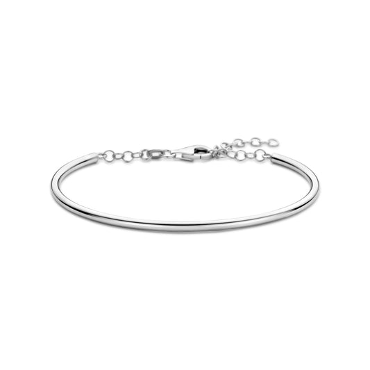 vDam Armband 65 X 3,3 Mm Zilver Gerhodineerd 1341631