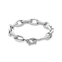 vDam Armband Anker 10,5 Mm 20 Cm Met Groot Springslot Zilver Gerhodineerd 1340008