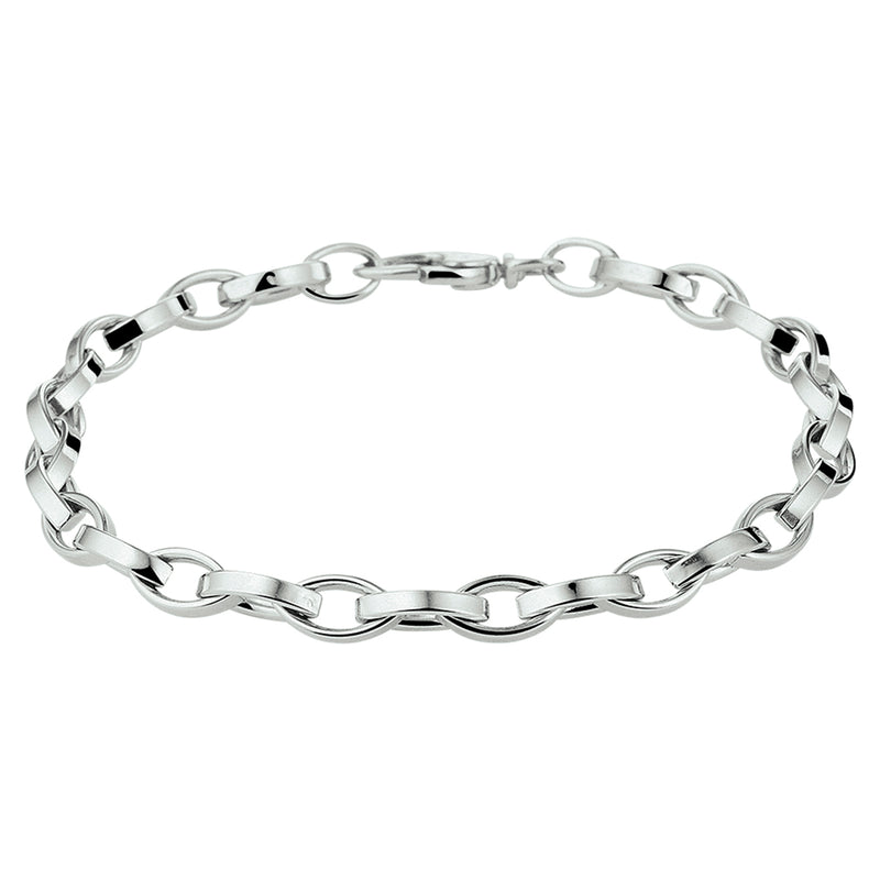 vDam Armband Anker 5,2 Mm 19 Cm Zilver Gerhodineerd 1329083