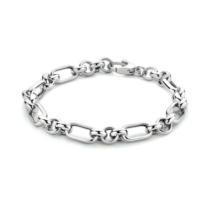 vDam Armband Anker 6,7 Mm 19 Cm Zilver Gerhodineerd 1334016