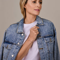 vDam Armband Bolletjes 2,5 Mm 17cm + 2 Cm Zilver Gerhodineerd 1332600  17cm