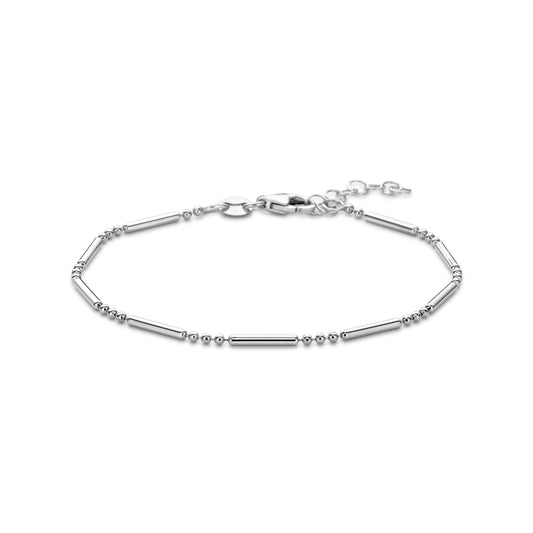 vDam Armband Buisjes 1,5 Mm 17 + 2 Cm Zilver Gerhodineerd 1341769