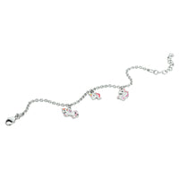 vDam Armband Eenhoorn 13cm + 3 Cm Zilver Gerhodineerd 13cm30339  13cm