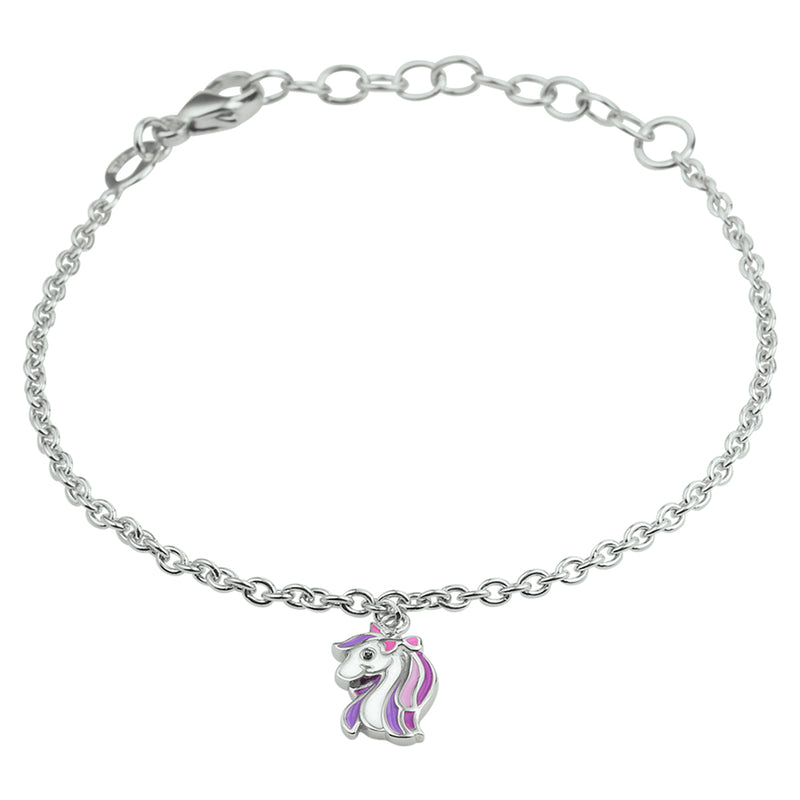 vDam Armband Eenhoorn 13 + 3 Cm Zilver Gerhodineerd 1332134