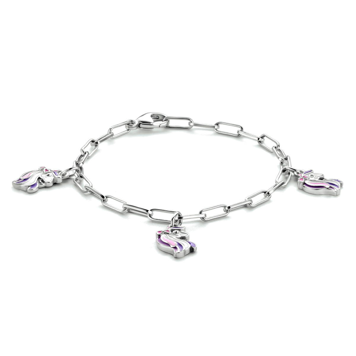 vDam Armband Eenhoorn 13 Cm Zilver Gerhodineerd 1334857