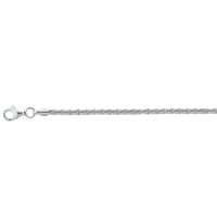 vDam Armband Fantasie 2,2 Mm Zilver Gerhodineerd 1325536