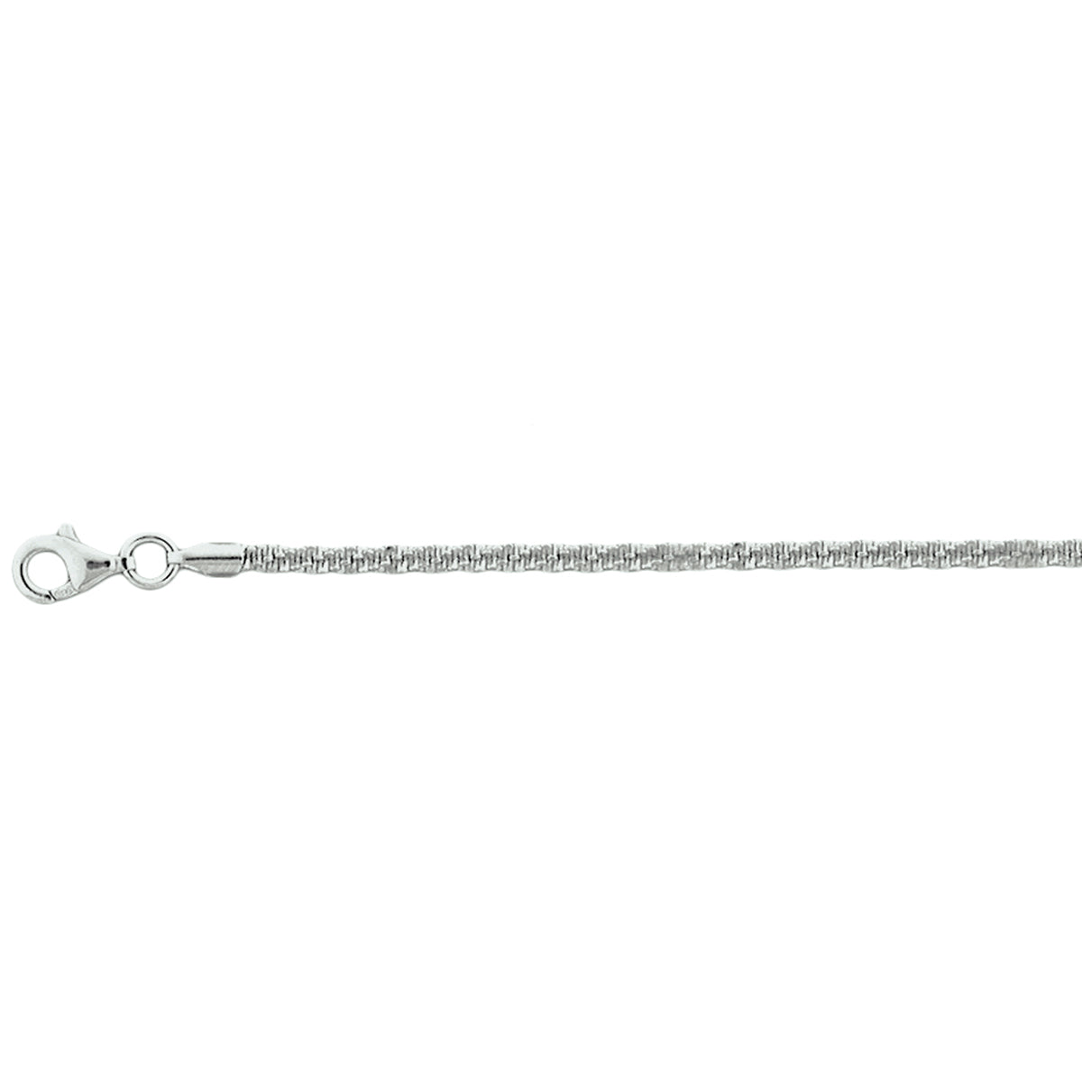 vDam Armband Fantasie 2,2 Mm 19 Cm Zilver Gerhodineerd 1327306