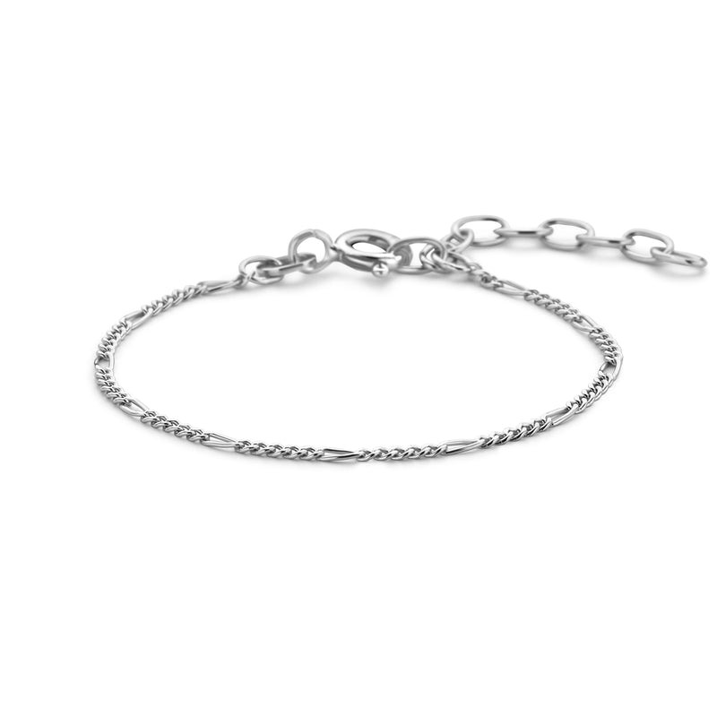 vDam Armband Figaro 1,5 Mm (kinder Lengte) Zilver Gerhodineerd 1337790
