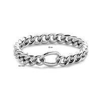 vDam Armband Gourmette 10,5 Mm 20cm Cm Zilver Gerhodineerd 1340744  20cm