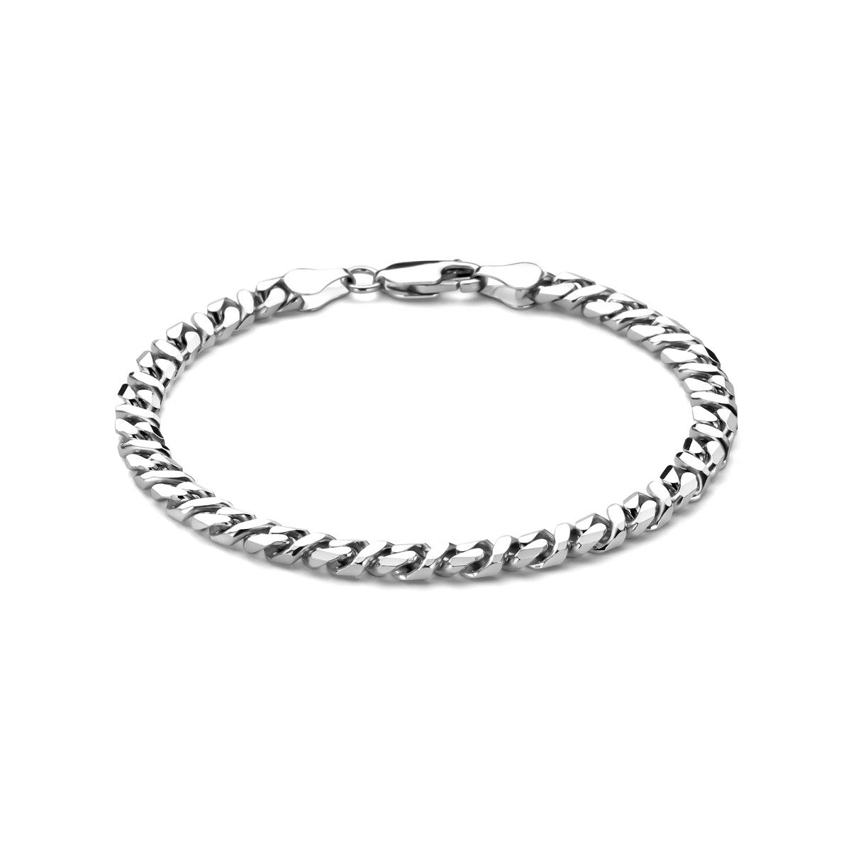 vDam Armband Gourmette 5,2 Mm Zilver Gerhodineerd 1341791