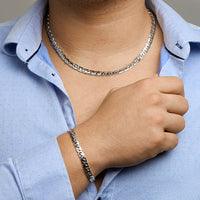 vDam Armband Gourmette 6,6 Mm Zilver Gerhodineerd 1330507  20cm