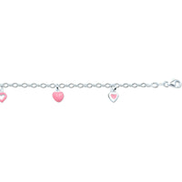 vDam Armband Hart 13cm Cm Zilver Gerhodineerd 13cm29623  13cm