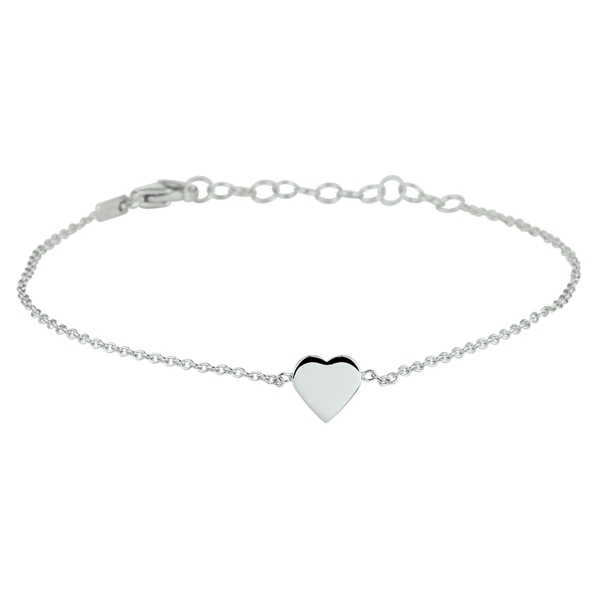 vDam Armband Hart Zilver Gerhodineerd 1329777