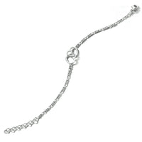 vDam Armband Hartjes 16 + 3 Cm Zilver Gerhodineerd 1334370