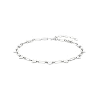 vDam Armband Hartjes 16 + 3 Cm Zilver Gerhodineerd 1340738