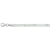 vDam Armband Poli/mat Zirkonia 3,3 Mm 19cm Cm Zilver Gerhodineerd 1326259  19cm