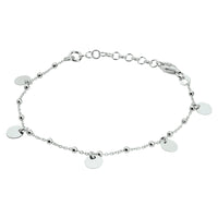 vDam Armband Rondjes 16 + 3 Cm Zilver Gerhodineerd 1330336