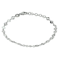 vDam Armband Rondjes 4,0 Mm 16 + 2 Cm Zilver Gerhodineerd 1332773