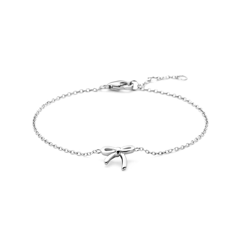 vDam Armband Strik 16 - 17 - 18 Cm Zilver Gerhodineerd 1339702