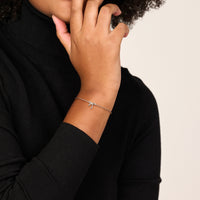 vDam Armband Strik 16cm - 17 - 18 Cm Zilver Gerhodineerd 1339702  16cm