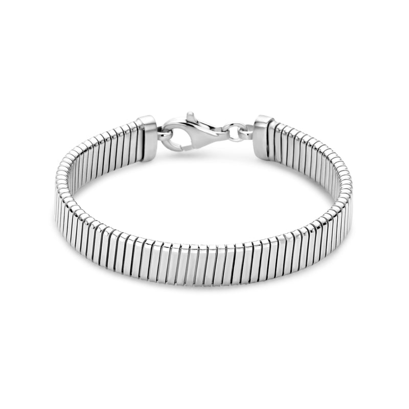 vDam Armband Tubogas 10,2 Mm 19 Cm Zilver Gerhodineerd 1339487