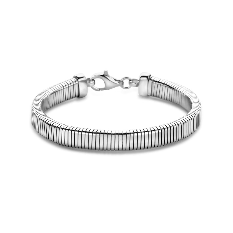 vDam Armband Tubogas 7,6 Mm 18 Cm Zilver Gerhodineerd 1339424