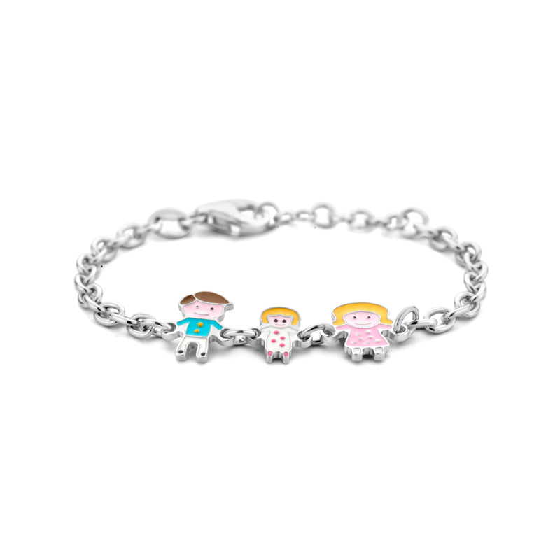 vDam Armband Vader, Moeder En Dochter Zilver Gerhodineerd 1336521