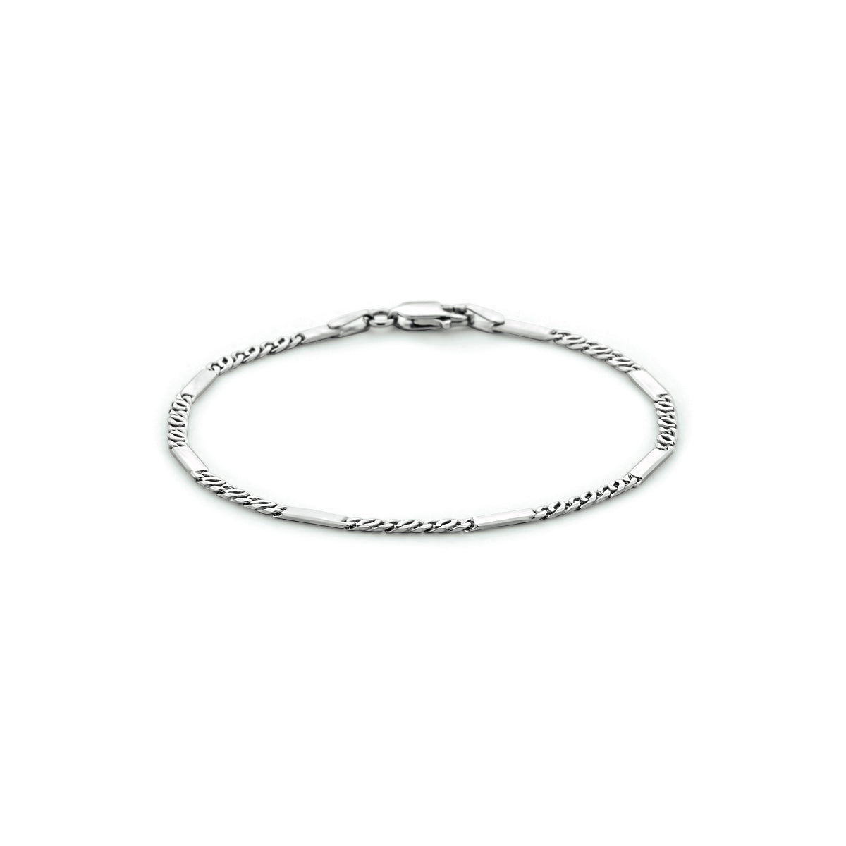 vDam Armband Valkenoog Met Tussenstuk 2,3 Mm Zilver Gerhodineerd 1333536