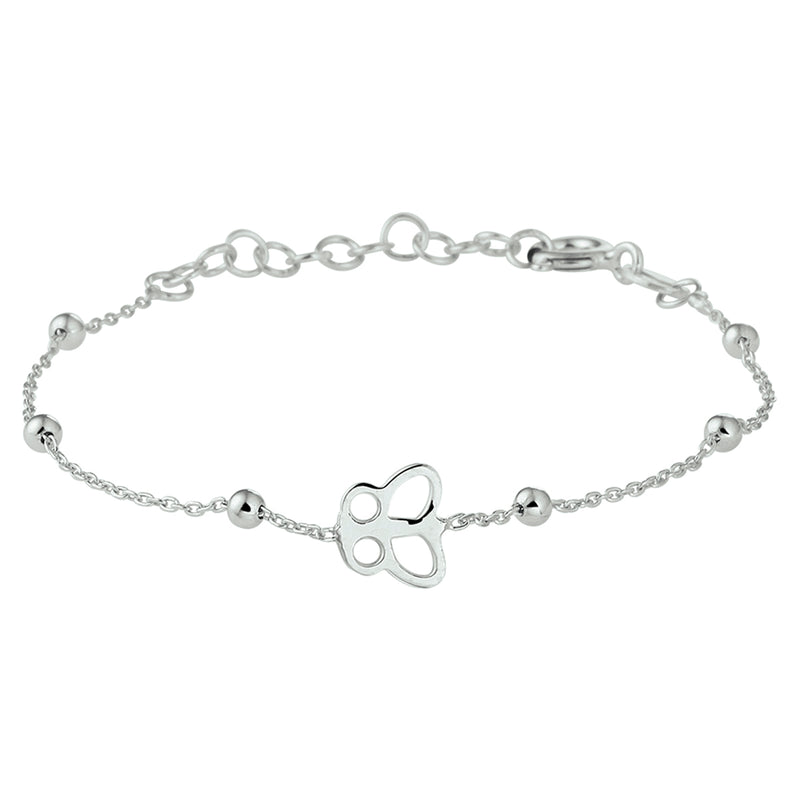 vDam Armband Vlinder 13 + 3 Cm Zilver Gerhodineerd 1329444